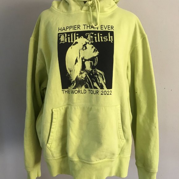 Billie Eilish Happier Than Ever 2022 World Tour Hoodie Sz XL - Picture 2 of 12